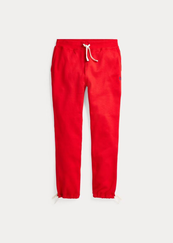 Pantalones Polo Ralph Lauren Hombre Rojos - Cotton-Blend-Fleece - ORVET7053